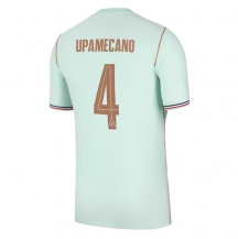 Maillot de football Réplique France Dayot Upamecano #4 Extérieur Mondial 2026 Manche Courte