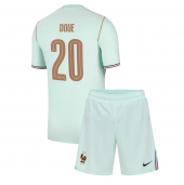 Maillot de football Réplique France Desire Doue #20 Extérieur Enfant Mondial 2026 Manche Courte (+ Pantalon court)