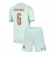 Maillot de football Réplique France Eduardo Camavinga #6 Extérieur Enfant Mondial 2026 Manche Courte (+ Pantalon court)