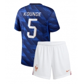 Maillot de football Réplique France Jules Kounde #5 Domicile Enfant Mondial 2026 Manche Courte (+ Pantalon court)