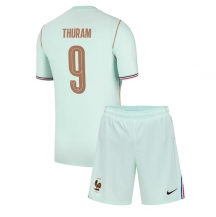 Maillot de football Réplique France Marcus Thuram #9 Extérieur Enfant Mondial 2026 Manche Courte (+ Pantalon court)