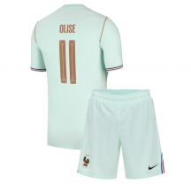 Maillot de football Réplique France Michael Olise #11 Extérieur Enfant Mondial 2026 Manche Courte (+ Pantalon court)