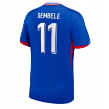 Maillot de football Réplique France Ousmane Dembele #11 Domicile Europe 2024 Manche Courte