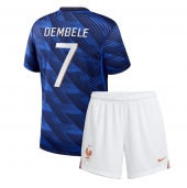 Maillot de football Réplique France Ousmane Dembele #7 Domicile Enfant Mondial 2026 Manche Courte (+ Pantalon court)