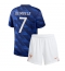 Maillot de football Réplique France Ousmane Dembele #7 Domicile Enfant Mondial 2026 Manche Courte (+ Pantalon court)