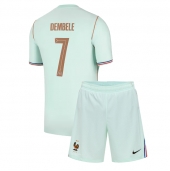 Maillot de football Réplique France Ousmane Dembele #7 Extérieur Enfant Mondial 2026 Manche Courte (+ Pantalon court)