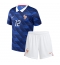 Maillot de football Réplique France Randal Kolo Muani #12 Domicile Enfant Mondial 2026 Manche Courte (+ Pantalon court)