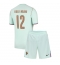 Maillot de football Réplique France Randal Kolo Muani #12 Extérieur Enfant Mondial 2026 Manche Courte (+ Pantalon court)