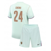 Maillot de football Réplique France Rayan Cherki #24 Extérieur Enfant Mondial 2026 Manche Courte (+ Pantalon court)