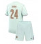 Maillot de football Réplique France Rayan Cherki #24 Extérieur Enfant Mondial 2026 Manche Courte (+ Pantalon court)