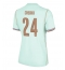 Maillot de football Réplique France Rayan Cherki #24 Extérieur Femme Mondial 2026 Manche Courte
