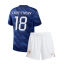 Maillot de football Réplique France Warren Zaire-Emery #18 Domicile Enfant Mondial 2026 Manche Courte (+ Pantalon court)