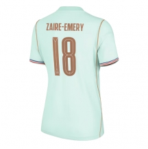 Maillot de football Réplique France Warren Zaire-Emery #18 Extérieur Femme Mondial 2026 Manche Courte