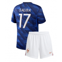 Maillot de football Réplique France William Saliba #17 Domicile Enfant Mondial 2026 Manche Courte (+ Pantalon court)