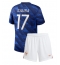 Maillot de football Réplique France William Saliba #17 Domicile Enfant Mondial 2026 Manche Courte (+ Pantalon court)