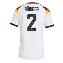 Maillot de football Réplique Germany Antonio Rudiger #2 Domicile Femme Mondial 2026 Manche Courte