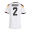 Maillot de football Réplique Germany Antonio Rudiger #2 Domicile Femme Mondial 2026 Manche Courte