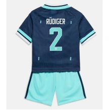 Maillot de football Réplique Germany Antonio Rudiger #2 Extérieur Enfant Mondial 2026 Manche Courte (+ Pantalon court)