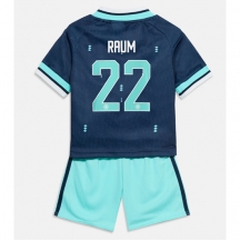 Maillot de football Réplique Germany David Raum #22 Extérieur Enfant Mondial 2026 Manche Courte (+ Pantalon court)