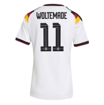Maillot de football Réplique Germany Nick Woltemade #11 Domicile Femme Mondial 2026 Manche Courte
