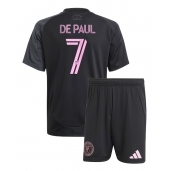 Maillot de football Réplique Inter Miami Rodrigo De Paul #7 Extérieur Enfant 2025-26 Manche Courte (+ Pantalon court)