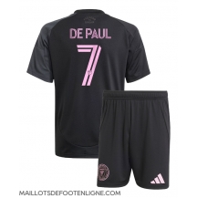Maillot de football Réplique Inter Miami Rodrigo De Paul #7 Extérieur Enfant 2025-26 Manche Courte (+ Pantalon court)