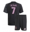 Maillot de football Réplique Inter Miami Rodrigo De Paul #7 Extérieur Enfant 2025-26 Manche Courte (+ Pantalon court)