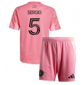Maillot de football Réplique Inter Miami Sergio Busquets #5 Domicile Enfant 2025-26 Manche Courte (+ Pantalon court)