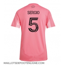 Maillot de football Réplique Inter Miami Sergio Busquets #5 Domicile Femme 2025-26 Manche Courte