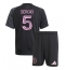 Maillot de football Réplique Inter Miami Sergio Busquets #5 Extérieur Enfant 2025-26 Manche Courte (+ Pantalon court)