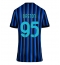 Maillot de football Réplique Inter Milan Alessandro Bastoni #95 Domicile Femme 2025-26 Manche Courte
