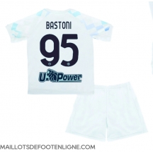 Maillot de football Réplique Inter Milan Alessandro Bastoni #95 Extérieur Enfant 2025-26 Manche Courte (+ Pantalon court)