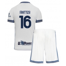 Maillot de football Réplique Inter Milan Davide Frattesi #16 Extérieur Enfant 2024-25 Manche Courte (+ Pantalon court)