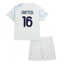 Maillot de football Réplique Inter Milan Davide Frattesi #16 Extérieur Enfant 2025-26 Manche Courte (+ Pantalon court)