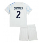 Maillot de football Réplique Inter Milan Denzel Dumfries #2 Extérieur Enfant 2025-26 Manche Courte (+ Pantalon court)