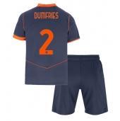 Maillot de football Réplique Inter Milan Denzel Dumfries #2 Troisième Enfant 2025-26 Manche Courte (+ Pantalon court)
