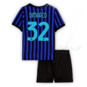 Maillot de football Réplique Inter Milan Federico Dimarco #32 Domicile Enfant 2025-26 Manche Courte (+ Pantalon court)