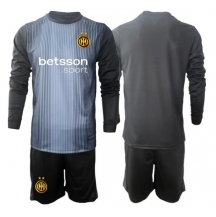 Maillot de football Réplique Inter Milan Gardien de but Domicile Enfant 2025-26 Manche Longue (+ Pantalon court)
