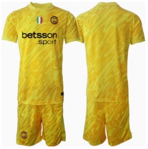 Maillot de football Réplique Inter Milan Gardien de but Extérieur Enfant 2024-25 Manche Courte (+ Pantalon court)