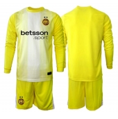 Maillot de football Réplique Inter Milan Gardien de but Extérieur Enfant 2025-26 Manche Longue (+ Pantalon court)