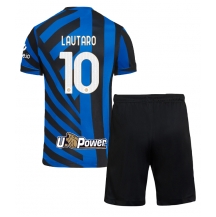 Maillot de football Réplique Inter Milan Lautaro Martinez #10 Domicile Enfant 2024-25 Manche Courte (+ Pantalon court)