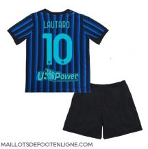 Maillot de football Réplique Inter Milan Lautaro Martinez #10 Domicile Enfant 2025-26 Manche Courte (+ Pantalon court)
