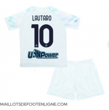 Maillot de football Réplique Inter Milan Lautaro Martinez #10 Extérieur Enfant 2025-26 Manche Courte (+ Pantalon court)