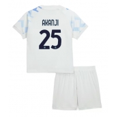 Maillot de football Réplique Inter Milan Manuel Akanji #25 Extérieur Enfant 2025-26 Manche Courte (+ Pantalon court)