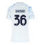 Maillot de football Réplique Inter Milan Matteo Darmian #36 Extérieur Femme 2025-26 Manche Courte