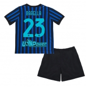 Maillot de football Réplique Inter Milan Nicolo Barella #23 Domicile Enfant 2025-26 Manche Courte (+ Pantalon court)