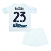 Maillot de football Réplique Inter Milan Nicolo Barella #23 Extérieur Enfant 2025-26 Manche Courte (+ Pantalon court)