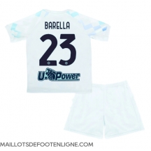 Maillot de football Réplique Inter Milan Nicolo Barella #23 Extérieur Enfant 2025-26 Manche Courte (+ Pantalon court)