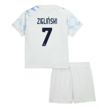 Maillot de football Réplique Inter Milan Piotr Zielinski #7 Extérieur Enfant 2025-26 Manche Courte (+ Pantalon court)
