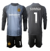 Maillot de football Réplique Inter Milan Yann Sommer #1 Gardien de but Domicile Enfant 2025-26 Manche Longue (+ Pantalon court)
